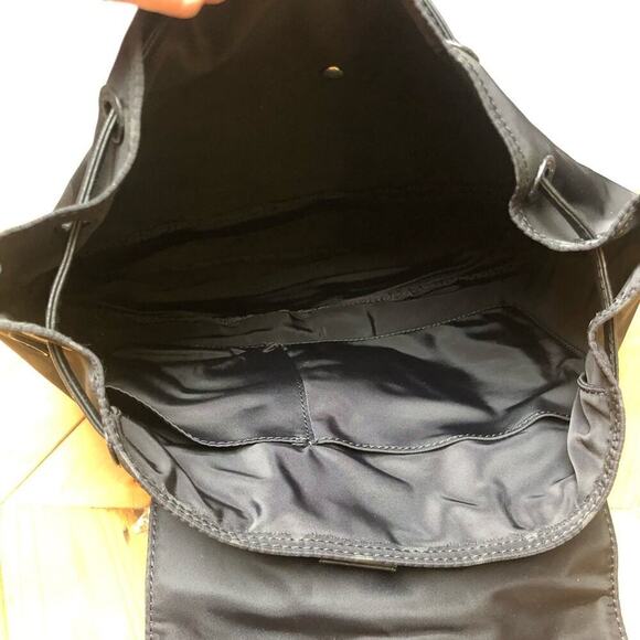 NWT Helen Kaminski Black Giorgia Nylon Convertible Backpack Bag